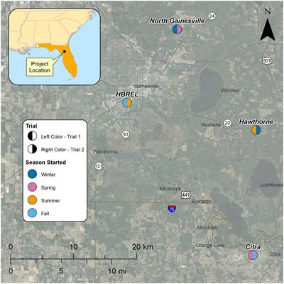 Seasonal differences in Varroa destructor population growth in western honey bee (Apis mellifera) colonies